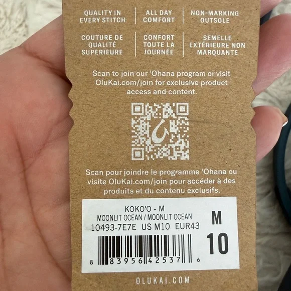 OluKai Men's Deep Blue Sandals - Picture 8 of 10